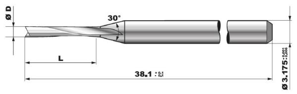 Cheap Prepreg Soft Base Materials CNC PCB End Mill Router Bits for sale