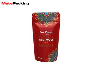 Best Aluminum Foil Plastic Rolling Tobacco Pouch With Zipper Matte Finish wholesale