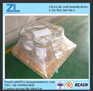 China CAS NO.:563-96-2, 98% industry grade glyoxylic acid monohydrate on sale