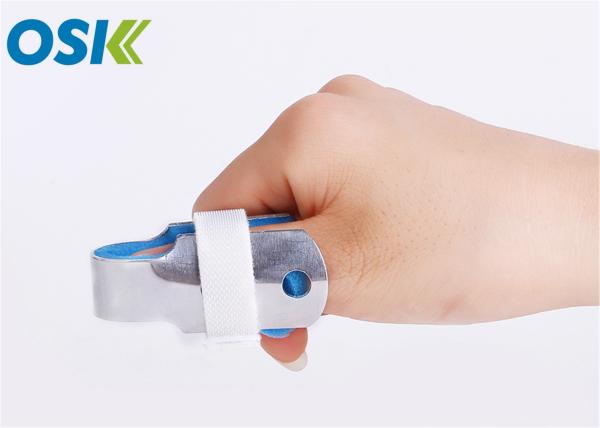Cheap Mallet Broken Bone Splint Stack Finger Splint With Interior Soft Pads Blue / White for sale