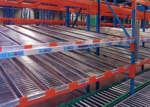 Cheap Adjustable Gravity Flow Racks , High Efficient Warehouse Roller Racking Systems for sale