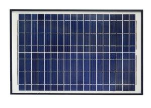 Blue 12V Solar Panel , Polycrystalline Silicon Solar Panel With Alligator Clip