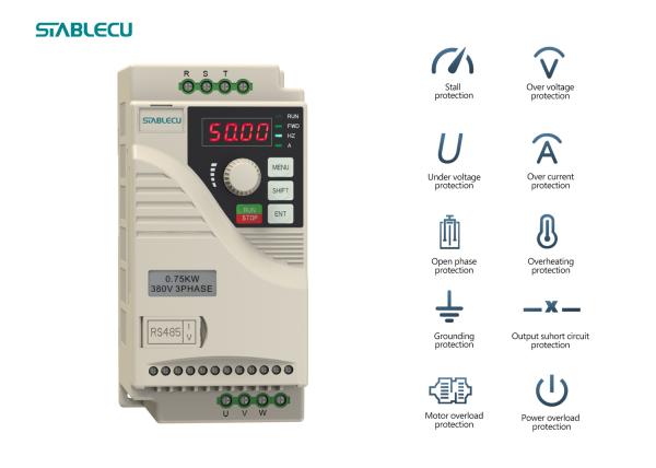 Cheap Variable Speed Micro Drive VFD 0.75KW 220V Single To Three Phase Motor for sale