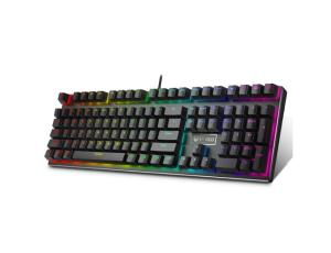 104 Keys Mechanical Gaming Keyboard , Alloy Backlit RGB Mechanical Keyboard