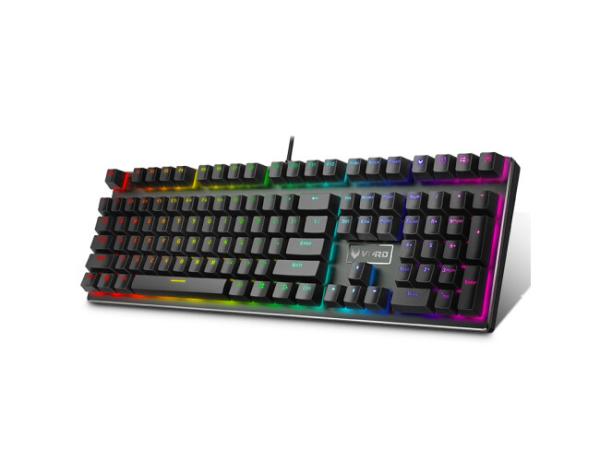 Cheap 104 Keys Mechanical Gaming Keyboard , Alloy Backlit RGB Mechanical Keyboard for sale