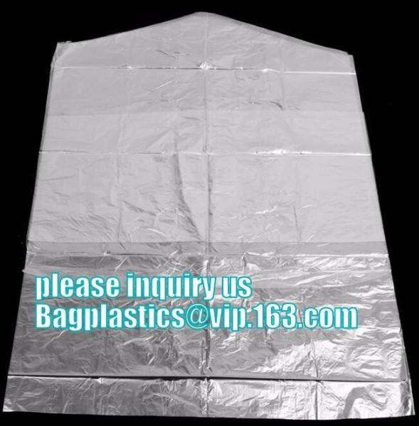 Cheap Laundry & Dry Cleaning Bags,Customized LDPE printed plastic dry cleaning perforated bag on roll,garment bags for dresses for sale