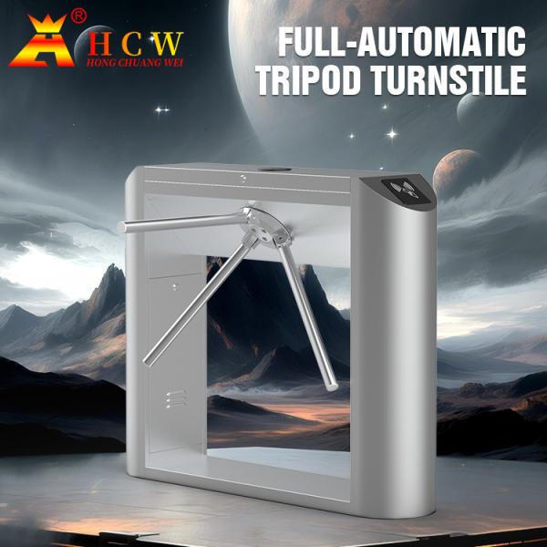 Cheap HCW Access Control Half Height Barrier Turnstile Gate 50HZ Support QR / Bar Code for sale