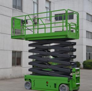 China Electrical Self Propelled Scissor Lift 12m Elevated Work Platform MEWP For Warehouse on sale