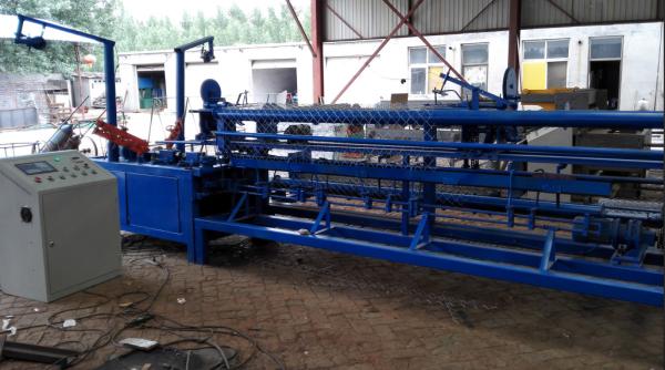 Cheap High Productivity Chain Link Fence Making Machine / Diamond Wire Mesh Making Machine for sale
