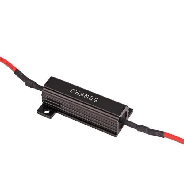 Cheap Aluminium shell resistor 50W 6 ohm for 12/24V car LED light ballast Led light resistor for sale