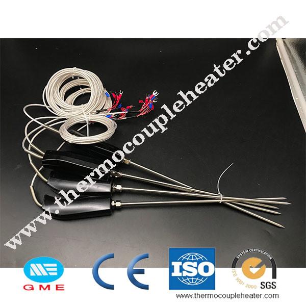 Cheap Handle Type RTD Temperature Sensor With Sharp Point And Bakelite Handle for sale