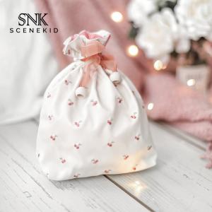 China Recycled Portable Printing Drawstring Small Cosmetic Lazy Bag on sale