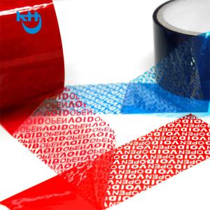 Best Tamper Evident Security Adhesive Tape Anti Counterfeiting Void Label Tape wholesale