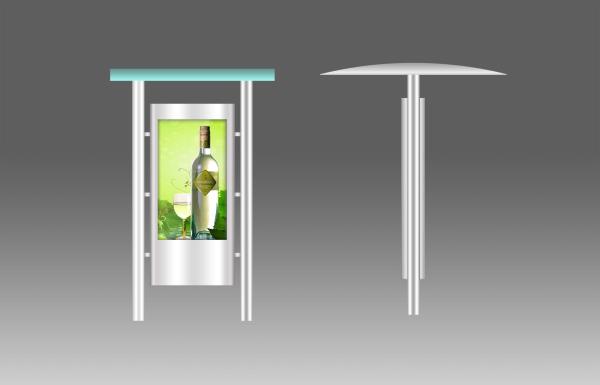 Cheap 55 Inches Screen Digital Signage Kiosk waterpoof For bus station for sale