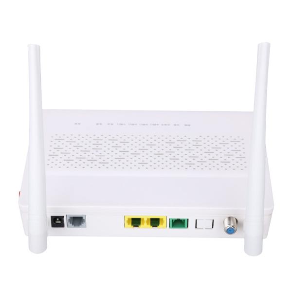 Cheap 2.4GHz Multi Function XPON ONU 1FE 1GE WIFI POTS CATV White Color FTTH ONU ONT for sale