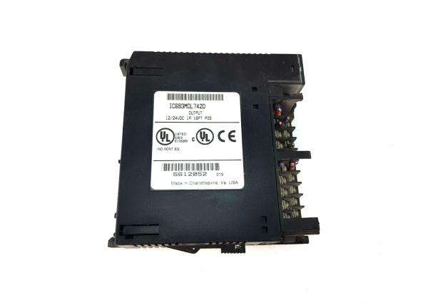 Cheap GE FANUC IC693MDL742 12/24 Volt DC Positive Logic Output Module 1 Amp for sale