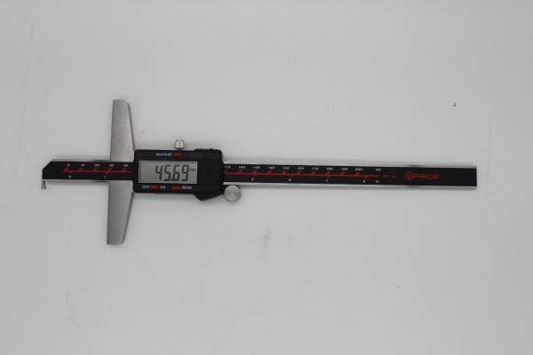 Cheap With data output interface，Single Hook , Black Digital Depth Gauge Electronic Vernier Caliper for sale