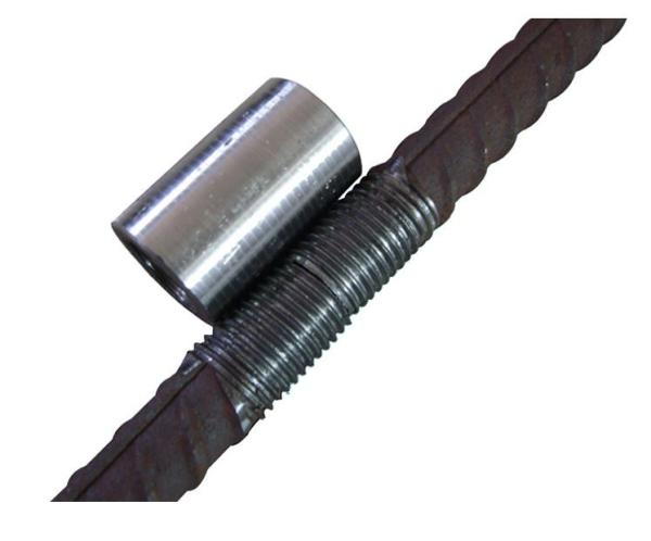 Cheap Parallel Thread Mechanical Rebar Connectors , Rebar Splicing Coupler Joint for sale