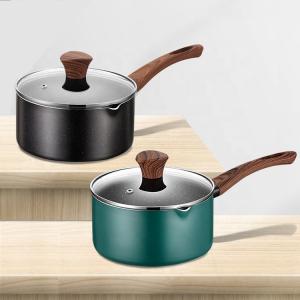 Best Small Kitchen Sauce Pans With Wooden Handle Non Stick 16 / 18 / 20cm wholesale