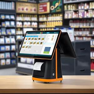 Best 15 Inch Pos AIO Machine Dual Touch Screen POS Monitor For Cash Register Operations Perfect For Retail Operations wholesale