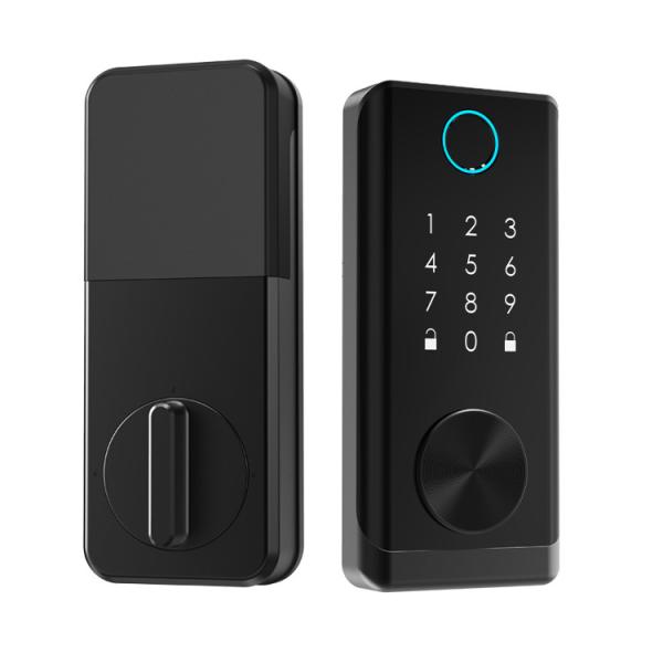 Cheap Biometric Fingerprint Door Lock Capacitive Sensor Smart Keyless BLE APP Lock for sale