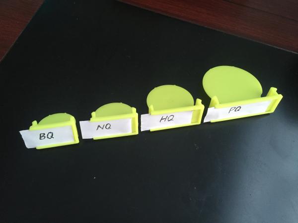 Cheap HQ NQ PQ Core Sizes Core Tray Block / Drill Core Trays Marker High Intensity for sale