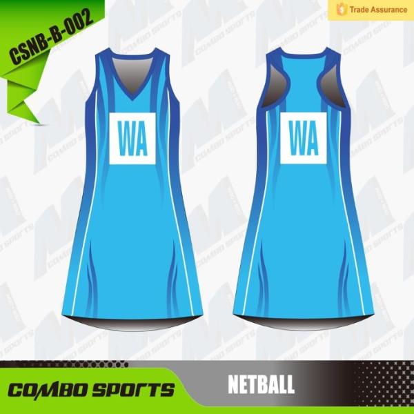 Cheap Sublimation Print Custom Netball Uniforms for sale
