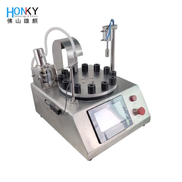 Cheap 40Bpm Essence Tube Liquid Filling And Capping Machine With Cap Pressing Function for sale