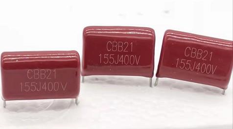 Cheap Antirust Red Metallized Polypropylene Film Capacitor CBB21 155J400V for sale