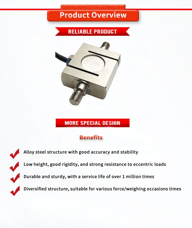 UNIVO UBWP303Y precise force sensor for measuring tension and compression force, small electronic scale with robotic arm