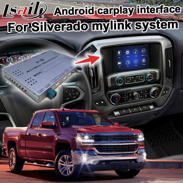 Cheap Android 9.0 navigation box for Chevrolet Silverado video interface with rearview WiFi video mirror link for sale