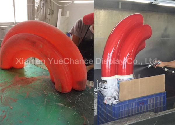 Cheap Customized Translucent Resin U Shape Statue Window Display Decoration for sale