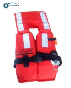 China Red Color Lifesaving Vest , High Durability Inflating Ocean Life Jackets on sale