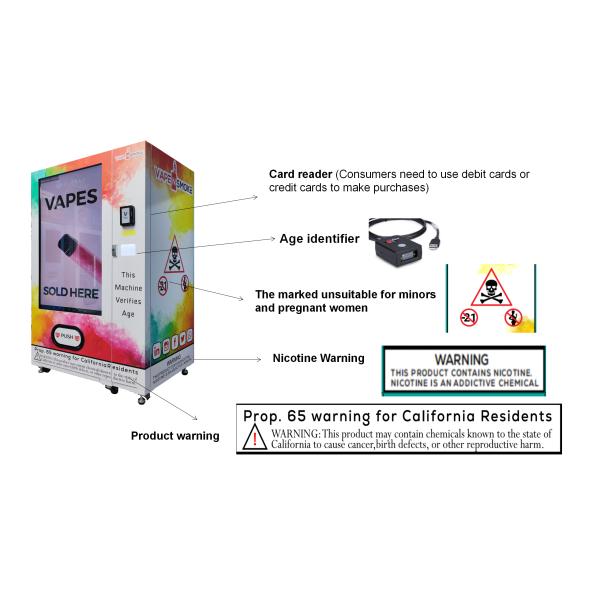 Automatic arette Vending Machine With 55 Inch Touch Screen