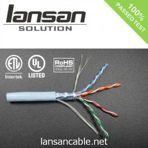 Best lan cable cat 5e FTP PVC ethernet Cable  cat 5 Quick Installation With Bare Copper Conductor High Speed Pass Test wholesale