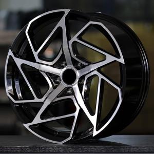 Staggered Satin Black/Machine Face model forged wheels for sale