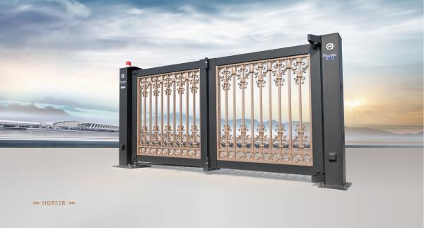 Cheap Trackless Automated Expandable Electric Bi Folding Gates for School for sale