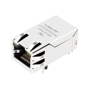 China Belfuse 0826-1A1T-32-F Compatible LINK-PP LPJK4036AHNL 100/1000 Base-T Tab Up Green/Yellow Led 1x1 Port 12 Pin Connector Lan RJ45 Filter Connector on sale