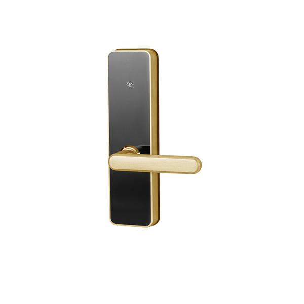Cheap RF Mifare Card Door Lock With Code /PIN  Zinc Alloy Silver Gold Anti - Tamper Trim Handle for sale