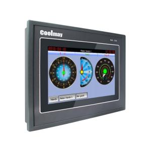 China 7 Inch HMI 16 Channels PT100 PLC HMI Combo 16AI 8AO Analog Mini USB on sale