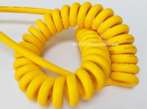 UL20233 TPU Cabinet Control Curly Spiral Cord