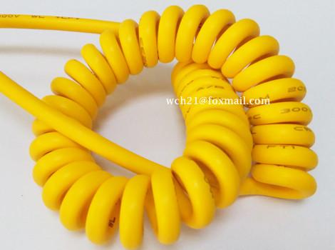 Cheap UL20233 TPU Cabinet Control Curly Spiral Cord for sale