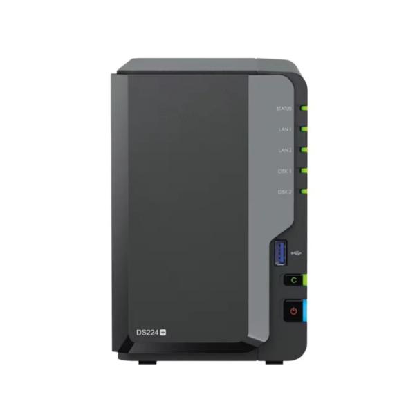Cheap Brand New Networking Storage DS224 2-Bay Diskless NAS with USB Interface 2U Rackmount DiskStation SSD Interface for sale