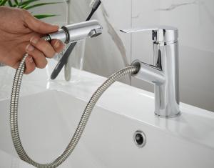 Best Electroplate Undercounter Mixer Basin Tap Single Hole Mount wholesale