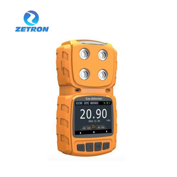 Cheap MS104K Zetron Portable Multi Gas Detector Detect 4 Of Gases Analyzer H2 / O2 / CH4 / C2H6 for sale