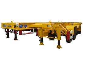 20ft 2Axles Container Skeletal Container Trailer 30t For Cargo Container Transport