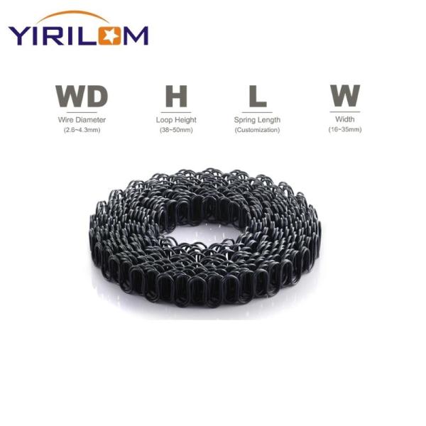 Cheap Customized Black Rolling S-shaped Zigzag Spring For Sofa Furniture Accessories for sale