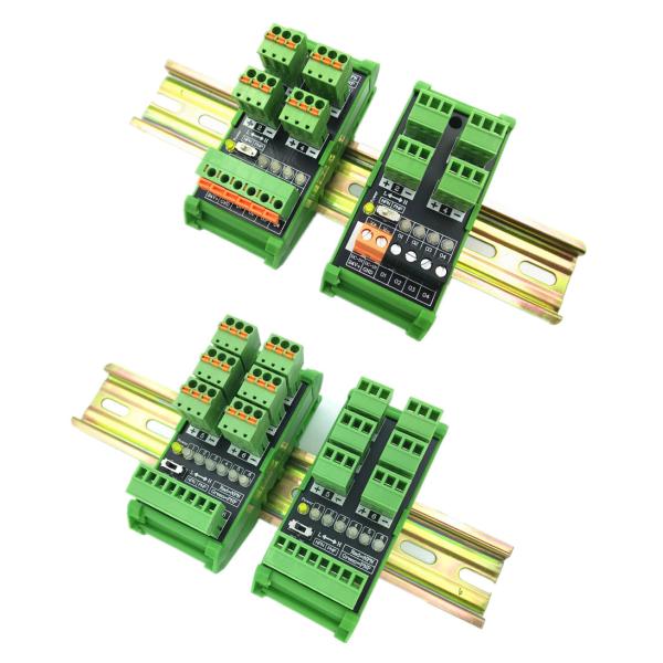 Cheap Sensors Wiring Distribution Hub Terminal Blocks Breakout Board 4 6 Arrays Din Rail Mount for sale