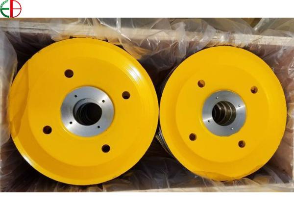 Cheap D505x63mm 45 Carbon Steel Custom Open Die Forging Sheave Cast Steel Rope Sheave for sale