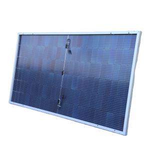 China Half Cut Portable Transparent Flexible Monocrystalline Silicon Solar Panels on sale